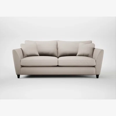 Heal's Heal's Torino 4 Seater Sofa Capelo Linen-Cotton Sesame Black Feet