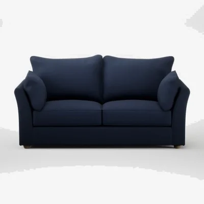 Heal's Heal's Tailor 3 Seater Sofa Smart Cotton Linen Indigo Natural Feet