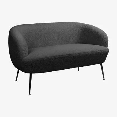 Homebase Tori Boucle Tub Sofa - Black