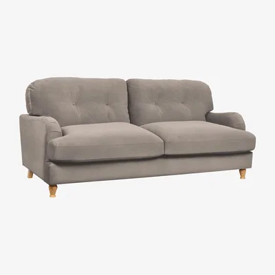 Homebase Dulcie 3 Seater Sofa - Natural