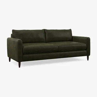 John Lewis John Lewis Bailey II Grand 4 Seater Leather Sofa, Dark Leg