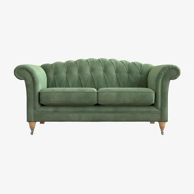 John Lewis Laura Ashley Gloucester Medium 2 Seater Sofa, Oak Leg