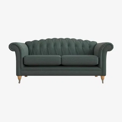 John Lewis Laura Ashley Gloucester Large 3 Seater Sofa, Oak Leg