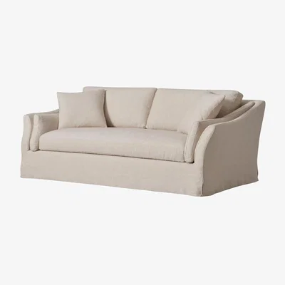 John Lewis John Lewis Bude Large 3 Seater Sofa, Easy Clean Natural Linen