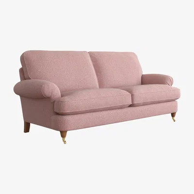 John Lewis Laura Ashley Beaumaris Large 3 Seater Sofa, Teak Leg
