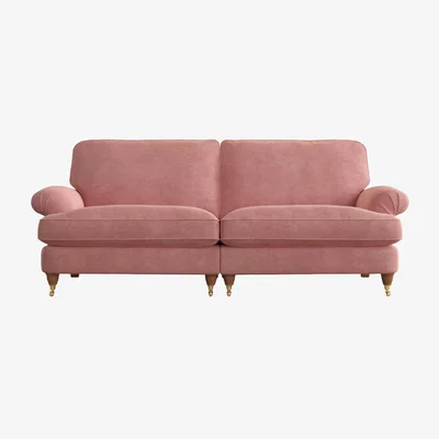 John Lewis Laura Ashley Beaumaris Grand 4 Seater Sofa, Teak Leg