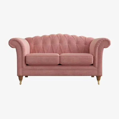 John Lewis Laura Ashley Gloucester Small 2 Seater Sofa, Teak Leg