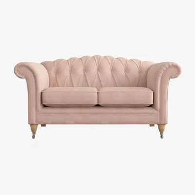 John Lewis Laura Ashley Gloucester Small 2 Seater Sofa, Oak Leg