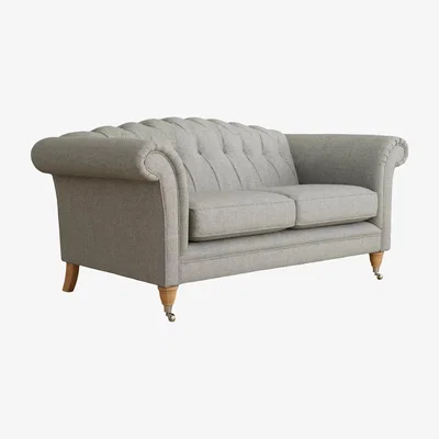 John Lewis Laura Ashley Gloucester Medium 2 Seater Sofa, Oak Leg