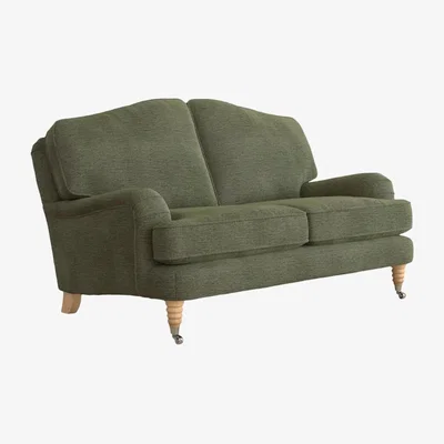 John Lewis Laura Ashley Lynden Small 2 Seater Sofa, Oak Leg