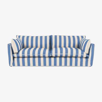 John Lewis John Lewis x Sophie Conran Cocobella Grand Sofa, Light Leg, Cornish Blue Stripe
