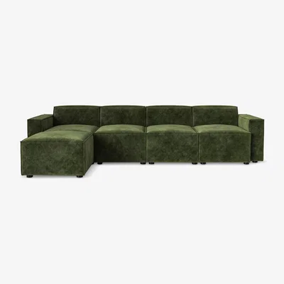 John Lewis Swyft Model 03 Grand 4 Seater Sofa with Ottoman