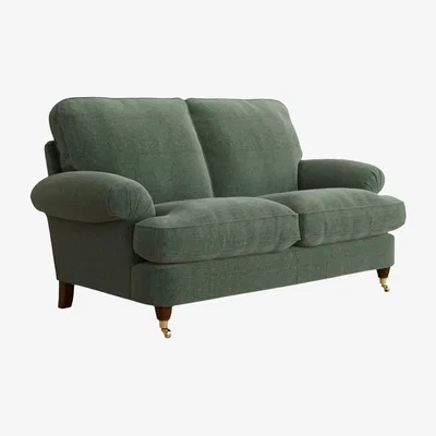 John Lewis Laura Ashley Beaumaris Small 2 Seater Sofa, Teak Leg