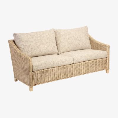 John Lewis Desser Dijon Rattan 3-Seater Sofa, Farrow