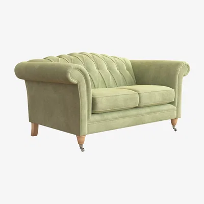 John Lewis Laura Ashley Gloucester Small 2 Seater Sofa, Oak Leg