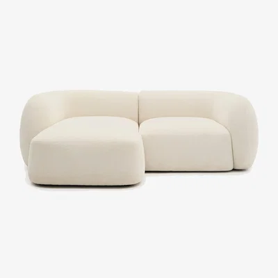 Kave Home Ecru modular 2-seat Martina sofa with left chaise longue 230 cm