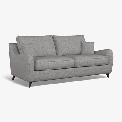 La Redoute Amelia Woven 3 Seater Sofa with Dark Wood Legs
