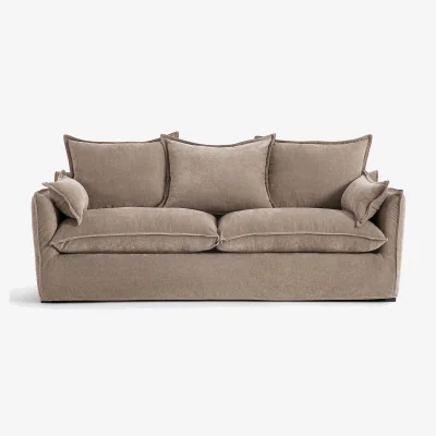La Redoute Odna Velvet-Touch 3-Seater Sofa