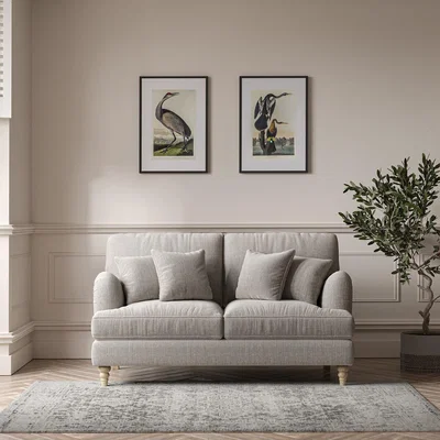 La Redoute Emeline Tonal Basket Weave 2 Seater Sofa with Oak Legs