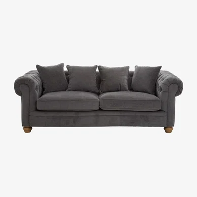 La Redoute Fabric Chesterfield 3 Seater Sofa