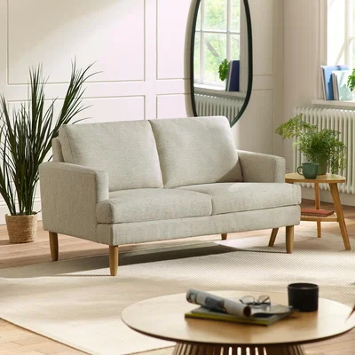 La Redoute Evadne Woven Chenille Upholstered Compact 2 Seater Sofa