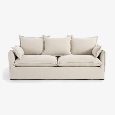 La Redoute Odna Velvet-Touch 3-Seater Sofa