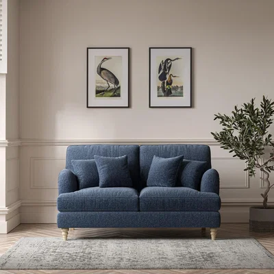 La Redoute Emeline Tonal Basket Weave 2 Seater Sofa with Oak Legs