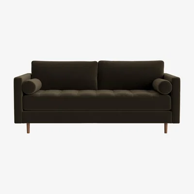 Loaf Chill Century Flat-Packed Sofa Large in Wine Bottle Clever Velvet