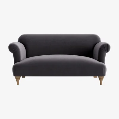 Loaf Soufflé Sofa - Small - Clever Velvet - Wire Wool