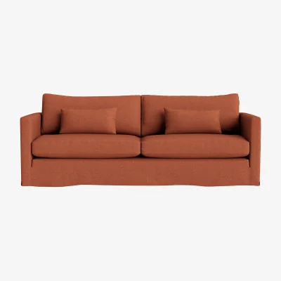 Loaf Bruges Sofa, Extra Large (Candied Peel Clever Slubby Linen)