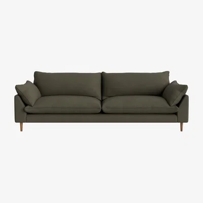 Loaf Slow Riser Sofa, Extra Large (Woody Walk Clever Cotton)