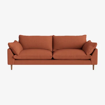 Loaf Slow Riser Sofa, Large (Candied Peel Clever Slubby Linen)