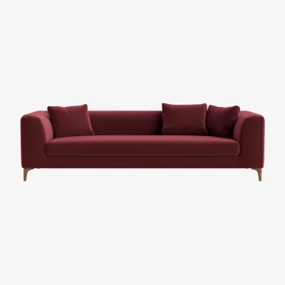 Loaf La Dolce Seater Sofa, Extra Large (Drenched Damsons Clever Velvet)