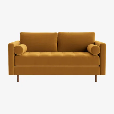 Loaf Chill Century Flat-Packed Sofa Medium in Butterscotch Clever Velvet