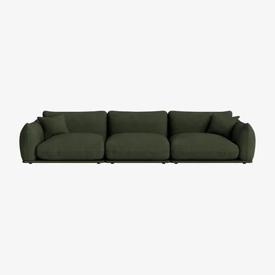 Loaf Blockbuster Modular Sofa, Large (Woody Walk Clever Cotton)