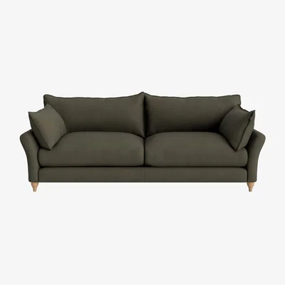 Loaf Brioche Flat-Packed Sofa, Large (Woody Walk Clever Cotton)