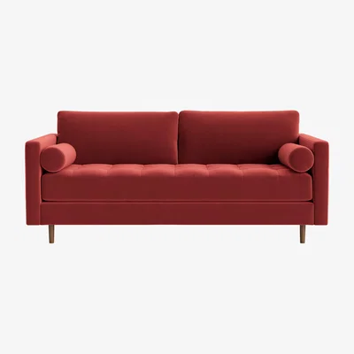 Loaf Chill Century Sofa Large in Rocking Horse Clever Velvet