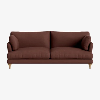 Loaf Smithy Sofa, Large (Mulberry Wine Clever Linen)