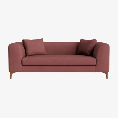 Loaf La Dolce Seater Sofa, Medium (Berry Jelly Clever Cotton)
