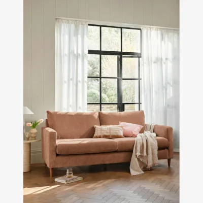 Marks & Spencer BARKER AND STONEHOUSE Todd Chenille 3 Seater Sofa Pink