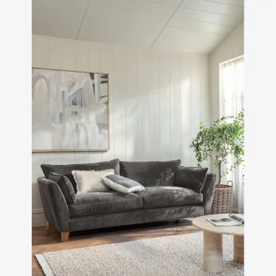 Marks & Spencer BARKER AND STONEHOUSE Irving Chenille Grand 4 Seater Sofa Grey