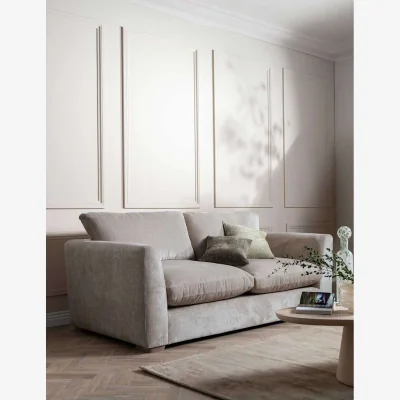 Marks & Spencer BARKER AND STONEHOUSE Palmer Textured Chenille 3 Seater Sofa Grey