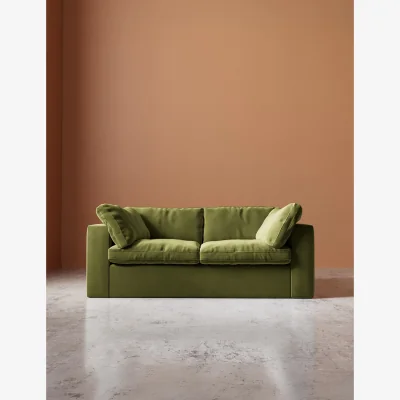 Marks & Spencer Swoon Velvet 2 Seater Sofa Green