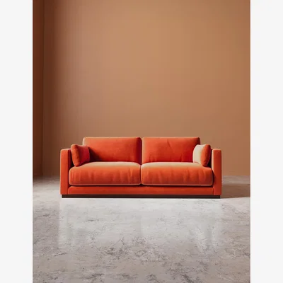 Marks & Spencer Swoon Easy Velvet 2 Seater Sofa Orange