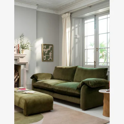Marks & Spencer BARKER AND STONEHOUSE Orson Chenille Grand 4 Seater Sofa Green