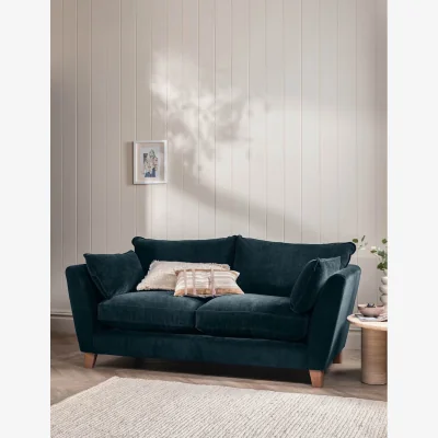 Marks & Spencer BARKER AND STONEHOUSE Irving Chenille Large 3 Seater Sofa Blue