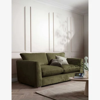 Marks & Spencer BARKER AND STONEHOUSE Palmer Textured Chenille 3 Seater Sofa Green