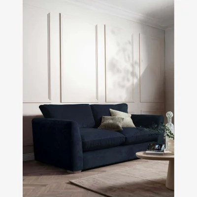Marks & Spencer BARKER AND STONEHOUSE Palmer Textured Chenille 3 Seater Sofa Navy