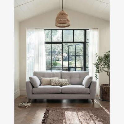 Marks & Spencer BARKER AND STONEHOUSE Ellis Fabric Extra Large 3 Seater Sofa Medium Grey