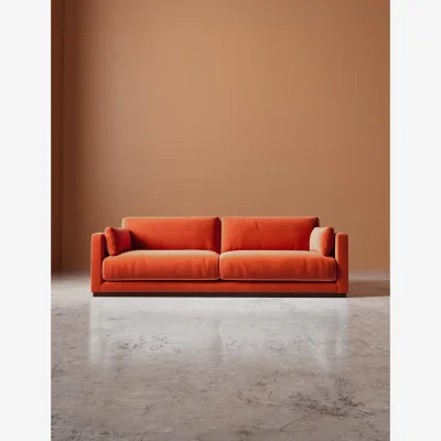 Marks & Spencer Swoon Easy Velvet 3 Seater Sofa Orange